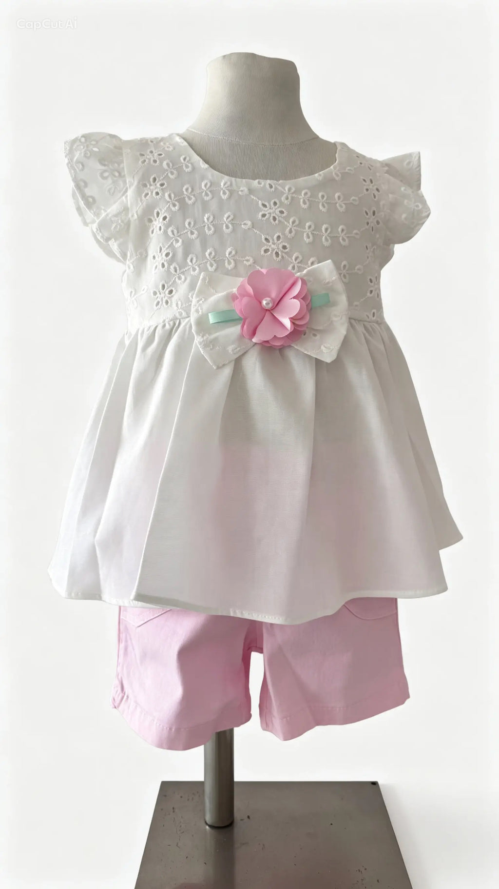 Conjunto Blanco y Rosa