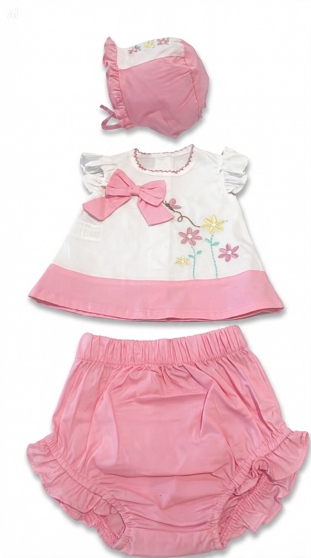 Conjunto Body Rosa con Sombrero Victoriano