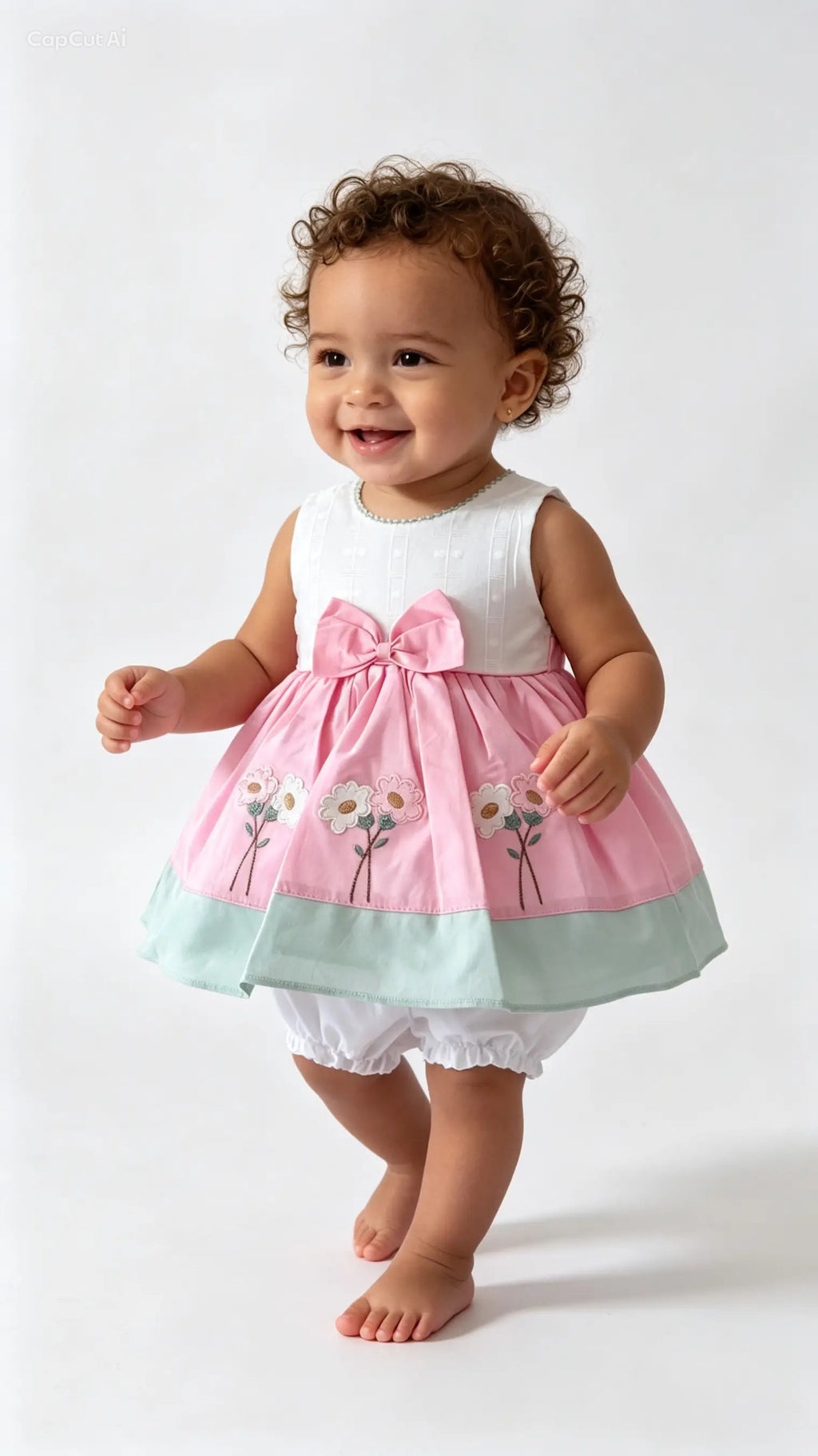 Vestido flores con calzón bolero
