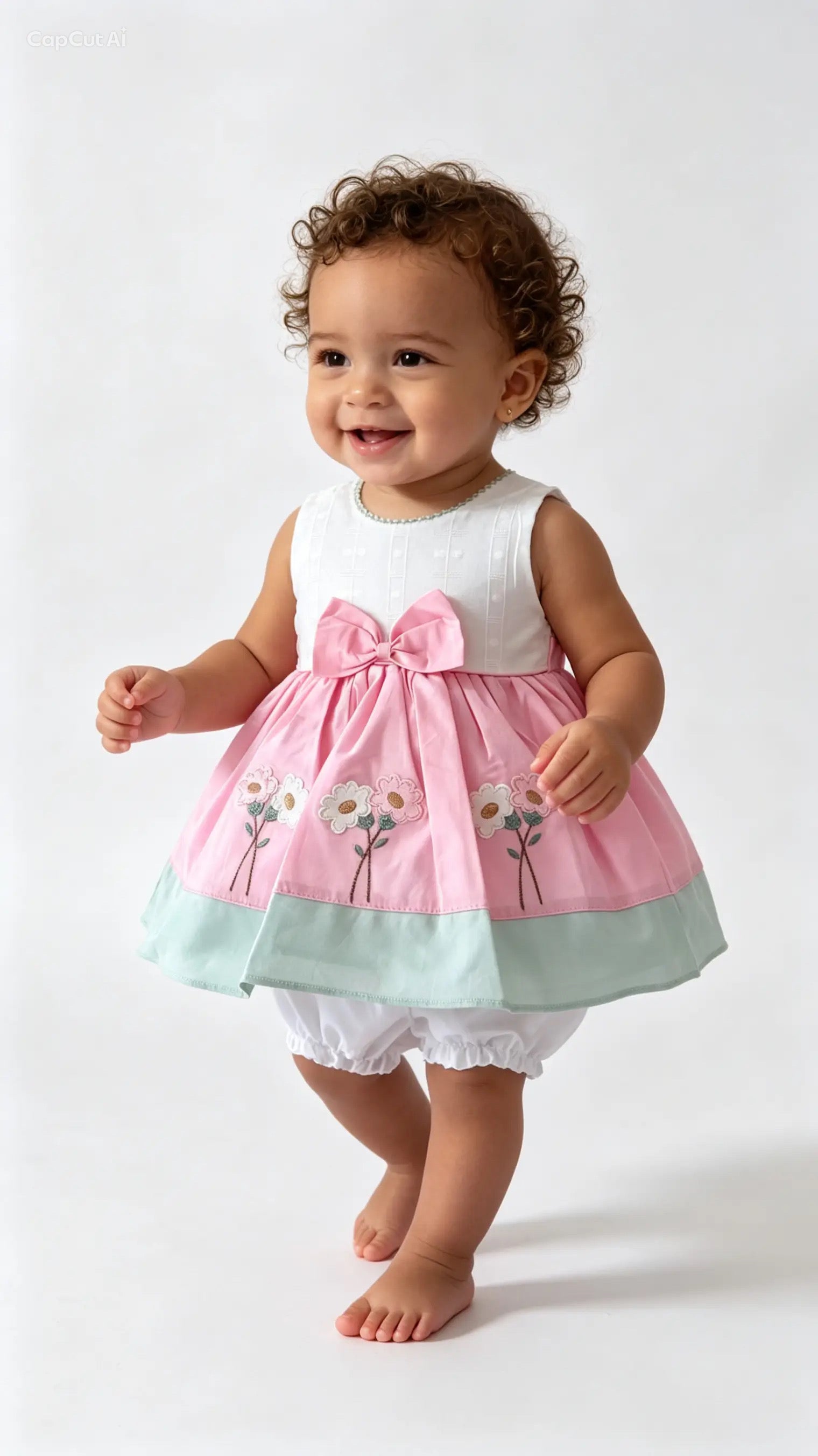 Vestido flores con calzón bolero