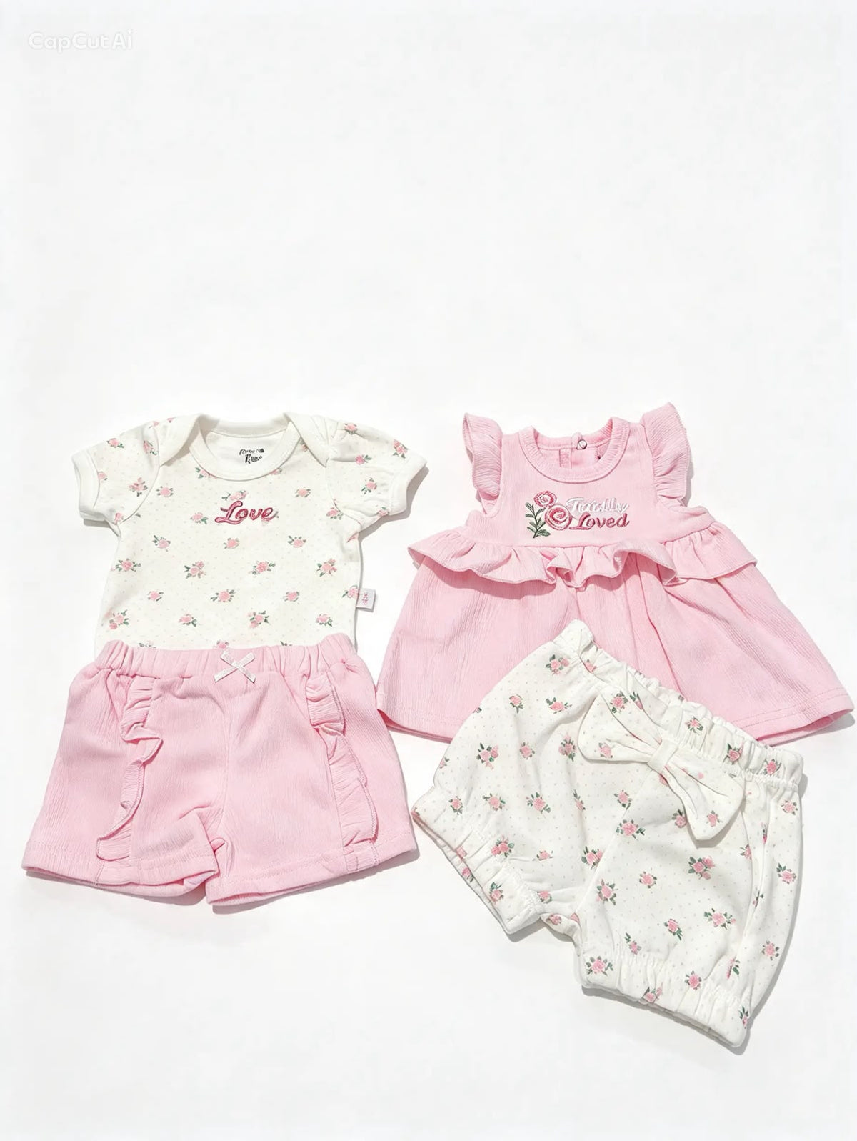 Conjunto rosado Loved